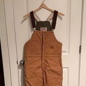 NWOT Walls Tan Insulated Bib Overalls (Blizzard Pruf). Size 34-36 in waist